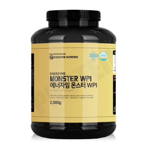 에너자임 몬스터WPI 식약처HACCP인증 순수분리유청단백질보충제 헬스 프로틴 2kg